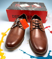 Deer Stags Matthew Jr Oxfords dress shoes size 2M Brown HTEC New in Box