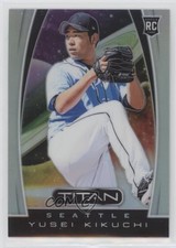 2019 Panini Chronicles Titan Holo Prizm Yusei Kikuchi #6 Rookie RC 02v3