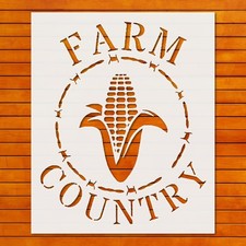 Farm Animals Scenic Reusable Stencil Template for Wall Art DIY Craft - Stenci