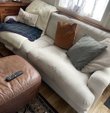 DFS Livie Natural Blended Fabric Sofa 4 Seater 200cm L x 90cm W