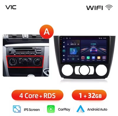 Autoradio BMW Série 1 E87 E81 E82 E88 2004-2011 CarPlay-AndroidAuto 1G+32GB - Photo 1/4
