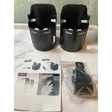 Car Seat Organizer Cup Holder Extender Drink Mount Black 2 Pack