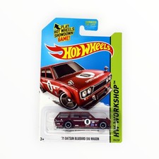 Hot Wheels '71 Datsun Bluebird 510 Wagon 206/250 - Super Treasure Hunt - 2014 A