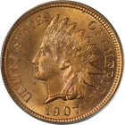 1907 Indian Cent PCGS MS64 RD OGH Full Red Gem Superb Eye Appeal
