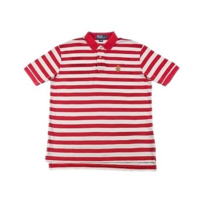Vintage 90s Y2K Polo Ralph Lauren Gold Crest Mens L Red White