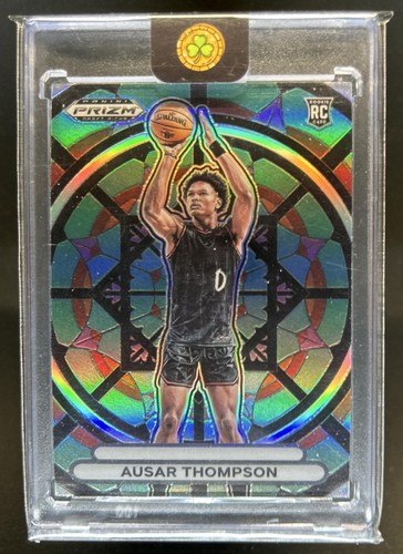 2023-24 Panini Prizm Draft Picks Ausar Thompson Stained Glass RC Rookie #11 USA