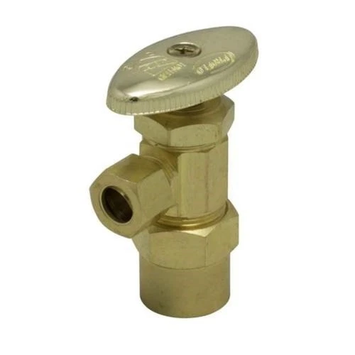PROFLO PFXAV32R 1/2" x 3/8" Multi Turn Angle Supply Stop - Brass - Picture 2 of 2