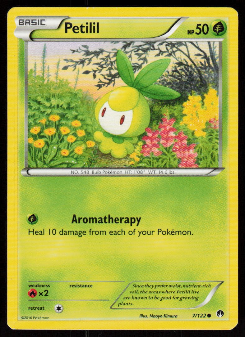 Petilil 7/122 Common BREAKpoint Pokemon Near Mint