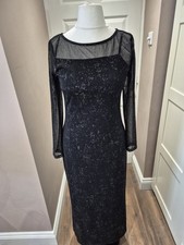 Betty Barclay dress Stunning Sheer With Detachable Camisole Slip Uk10 Cruise