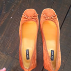 Nine West Brown Suede Ballet Flats Slip-On Bow Round Toe Women’s 8.5 M — photo 1