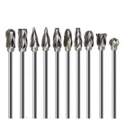 Aluminum Cutting Bits Carbide Burr Set-10 Pieces With 3mm1/8 inch Shank ❆
