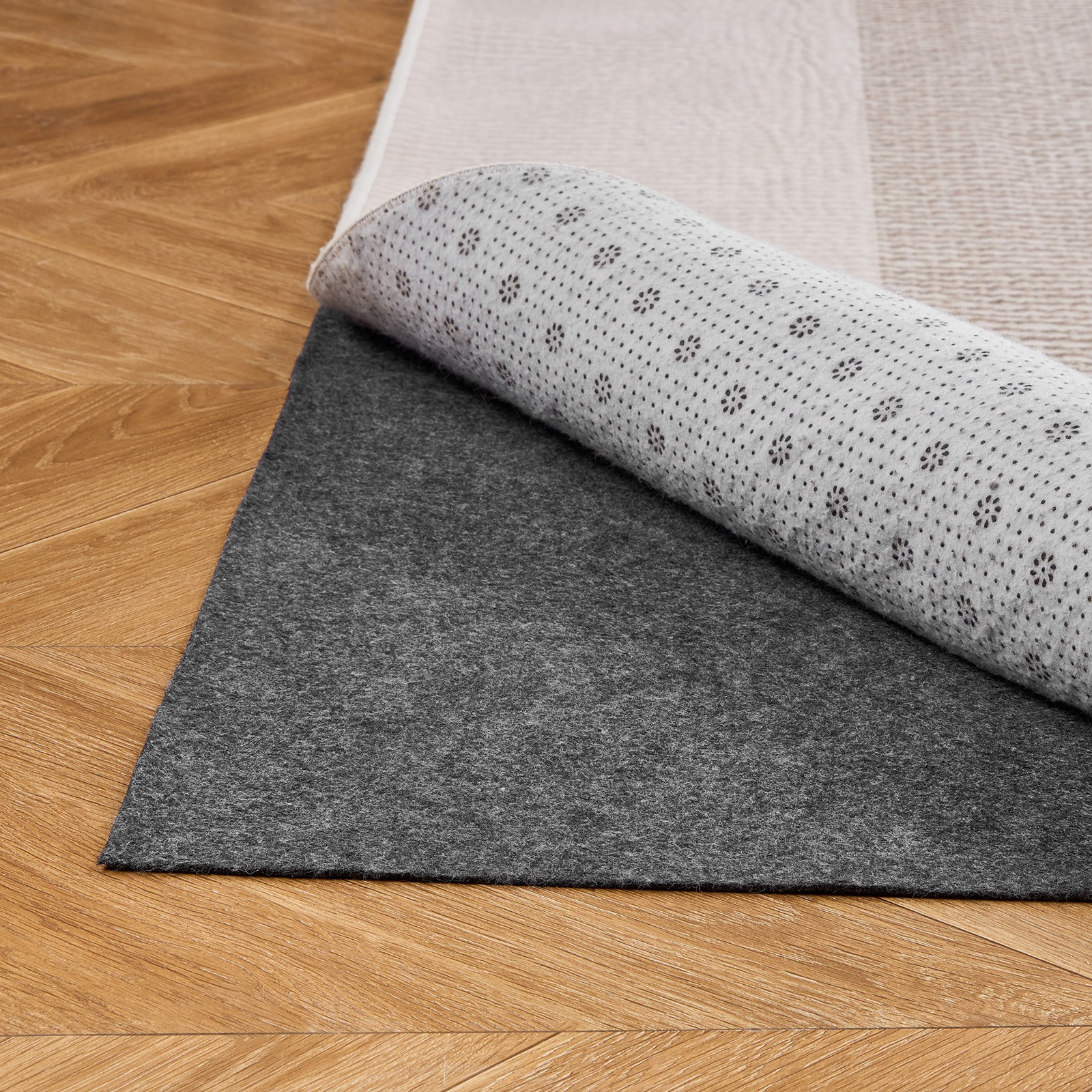 VEVOR Sous Tapis Antidérapant en Feutre 152x213 cm Gris pour Salon