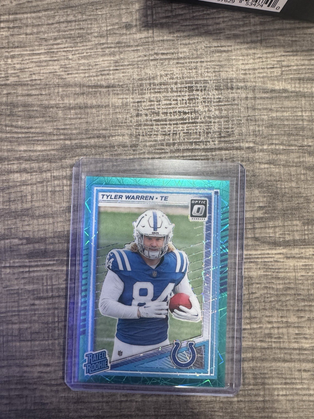 2025 Panini Donruss Optic Tyler Warren #234 Rated Rookie Teal Velocity Sp