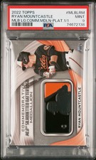 2022 Topps MLB Logo Commemorative Medallion Ryan Mountcastle Platinum 1/1 PSA 9
