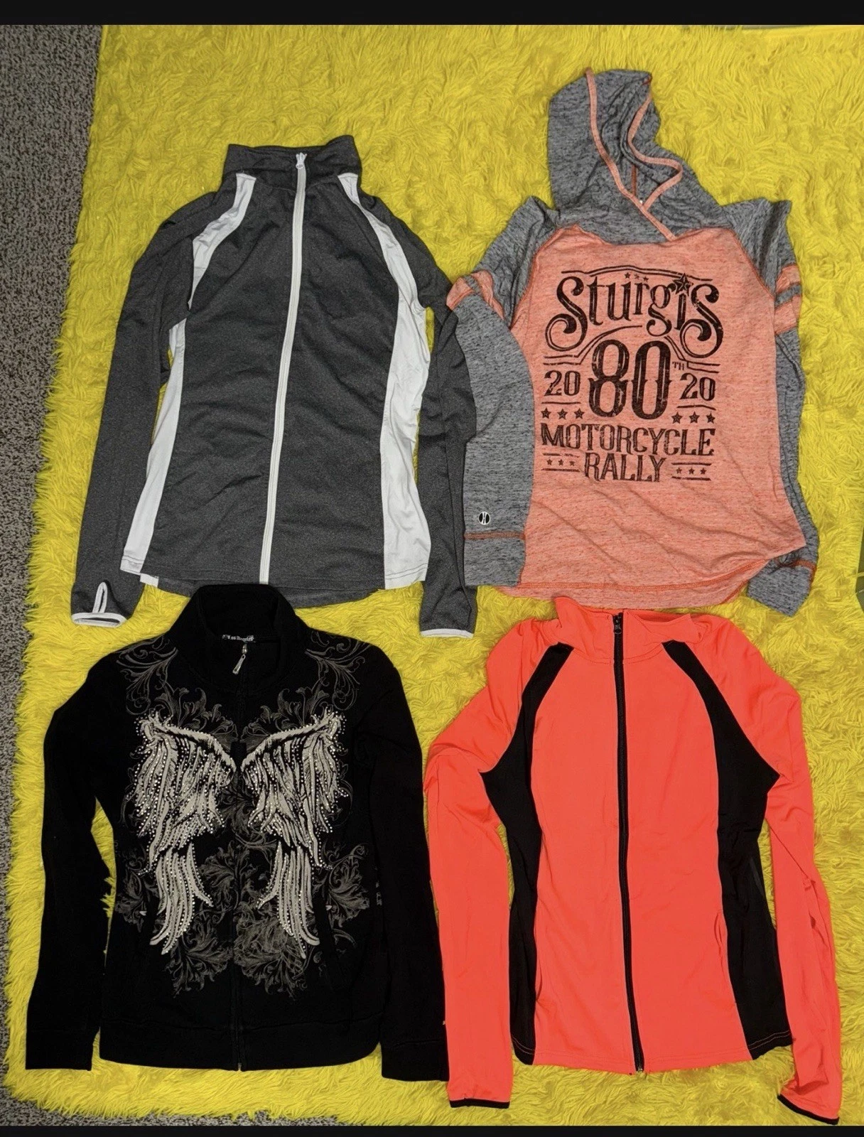 Sturgis Full Throttle Saloon Graphic Skull Wings Unisex Clothing Lot Assorted