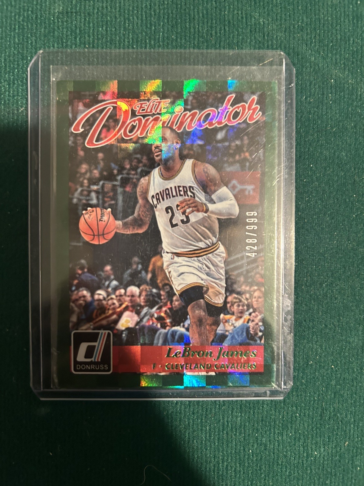 2015-16 Donruss #22 LeBron James Elite Dominator Veterans #/999