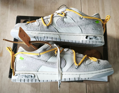 Off-White x Nike Dunk Low Set 39/50 2021 EU 44,5 sehr guter Zustand CheckCheck
