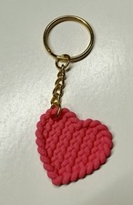 Valentine-Pink Heart-Keychain