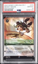 2023 DISNEY LORCANA EN 1-THE FIRST CHAPTER MICKEY MOUSE - ARTFUL ROGUE PSA 10