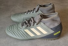 Adidas Predator Grey Astro Turf Boots Size U.K. 5.5 Very Good Condition