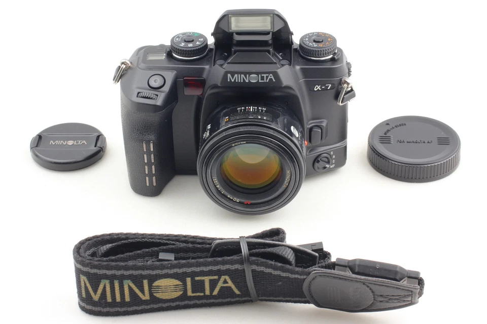 ▶️[ Exc+5 w/ Strap ] Minolta α7 a7 Maxxum Dynax Alpha 7 AF 50mm f1.4 from JAPAN - Image 2 of 4