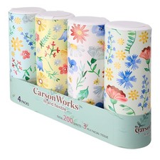 Car Tissues Cylinder 4 Packs Round Tissue Box Holder Perfect for Car Cup Hold...