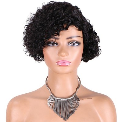 Pixie Cut Wig Human Hair Stylish Curly Short Bob Wig Curly Human Hair Wigs 8 Inc