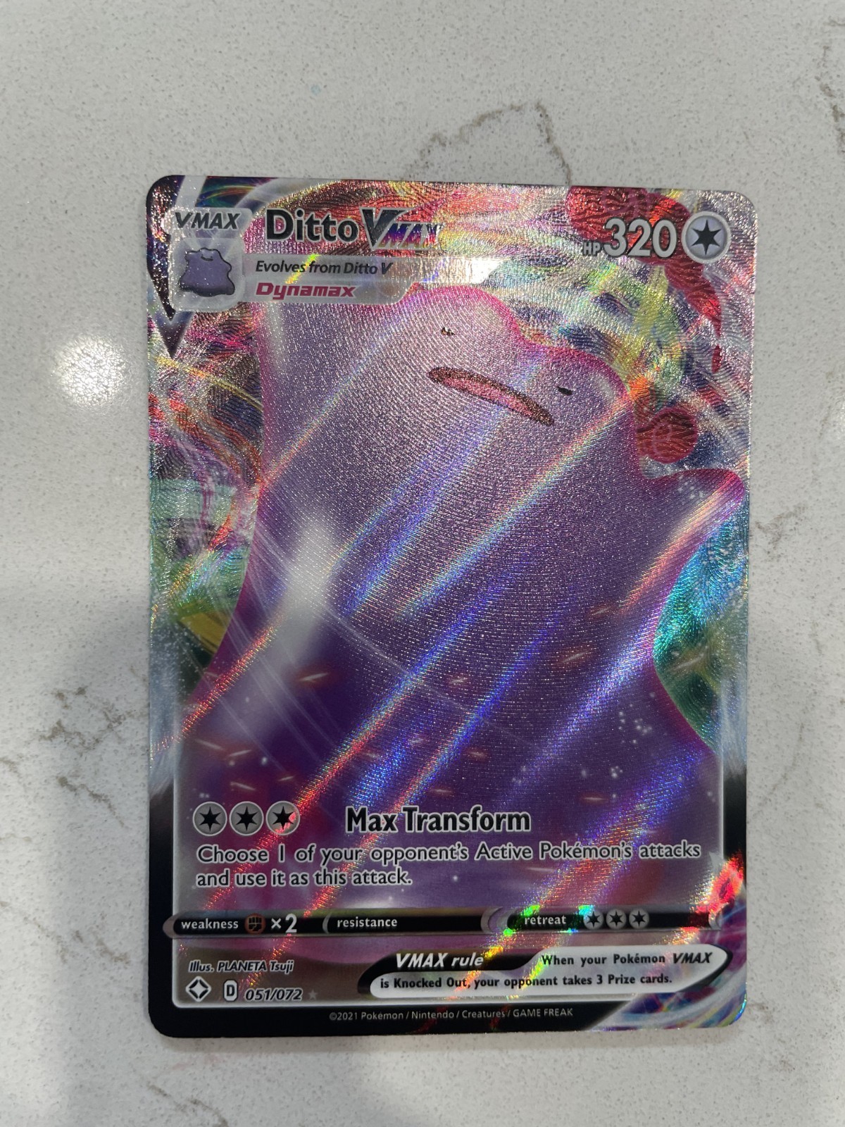 Ditto VMAX 051/072 Shining Fates Holo