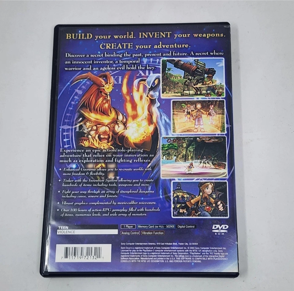 Dark Cloud 2 (Sony PlayStation 2 PS2) Complete CIB - TESTED - Image 3 of 4