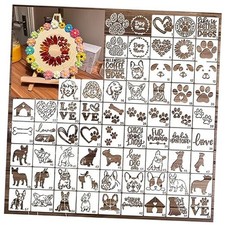 Small Stencils for Painting on Wood Reusable, 3 Inch Reusable Stencil for Dog