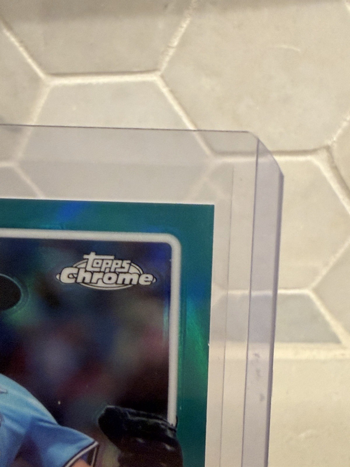 2026 Topps Chrome Trey Yesavage Aqua Refractor  33/299 RC Auto Blue Jays view 3
