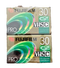 New VHS-C Tape FUJI Film Pro TC-30 Blank Premium High Grade Camcorder Sealed (2)