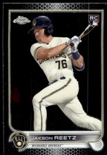 2022 Topps Chrome Jakson Reetz Rookie Milwaukee Brewers #157