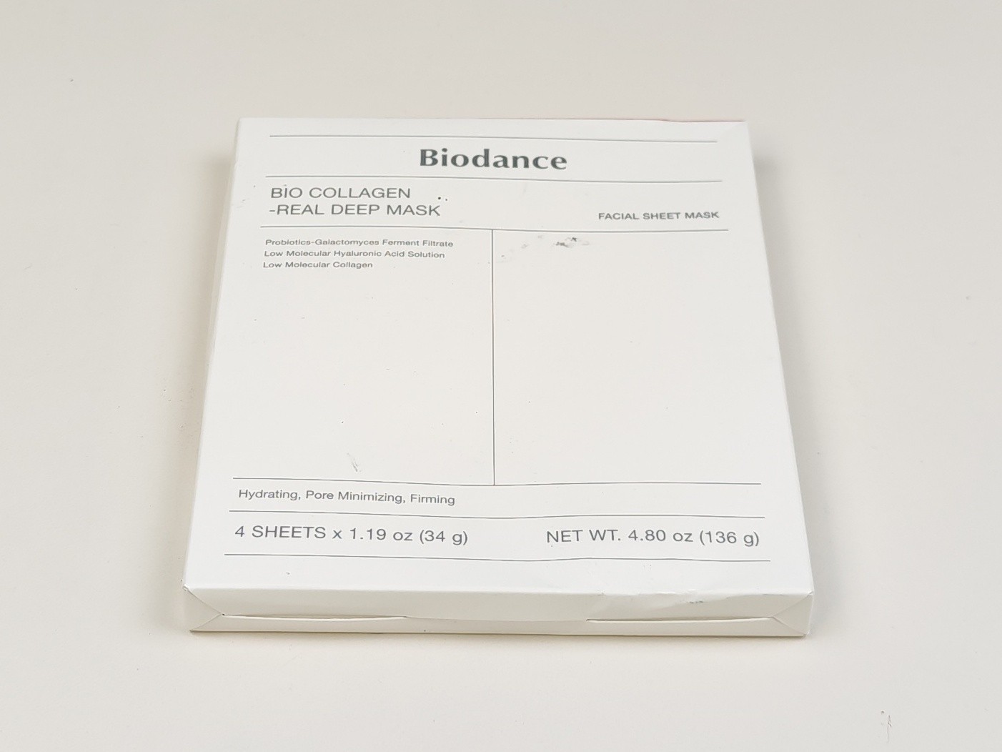 BIODANCE Bio-Collagen Real Deep Face Mask 4 Pcs | Hydrogel Overnight Mask | Pore