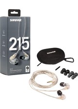 New SHURE SE215-CL In-Ear Earphones Headphones Earbuds IEM Monitor CLEAR