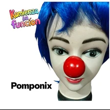 Mexican Professional Glossy Red Clown Nose Plastic Nariz Payaso Made In Mexico