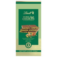 Lindt Dubai Style Milk Chocolate with Pistachio Kadayif NET WT 5.3 OZ 150 g
