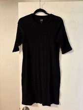 GAP Women’s Black Ribbed Sweater Dress Size Large