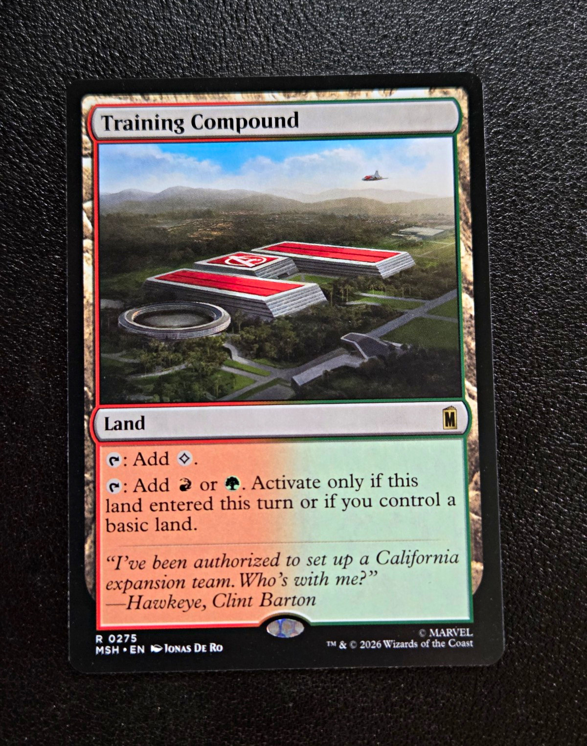 2026 MTG Marvel Super Heroes Training Compound 275 Rare Land Card Non-Foil