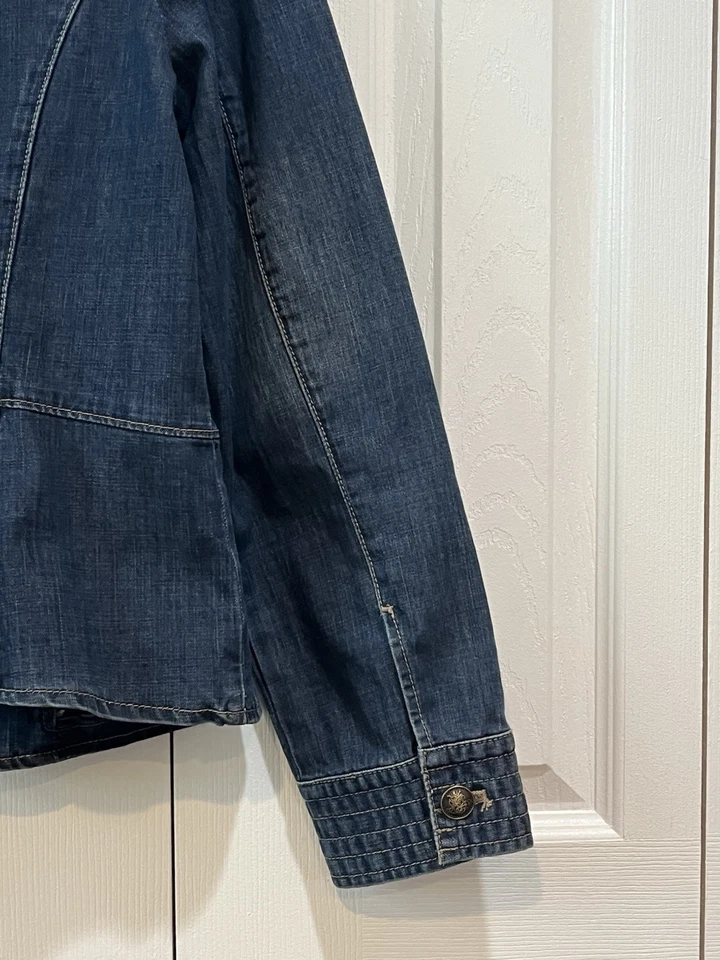 Chaqueta vaquera estilo militar Chico’s Chico’s 1/ EE. UU. mediana- 8 Foto 3 de 4