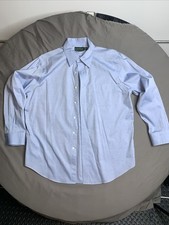 Lauren Ralph Lauren Men's Non-Iron Long Sleeve Dress Shirt - 16 1/2 Blue 32/33