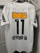 Neymar Jr Signed Beckett Santos 11 Jersey Brazil Autograph BAS COA