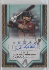 2023 Topps Five Star Auto Aqua 9/75 Gabriel Moreno #FSA-GMOR Auto 1d20