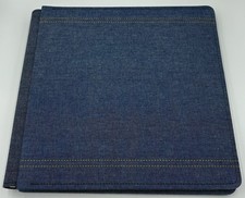 Creative Memories 12x12 Album Blue Denim With Yellow Stitching New