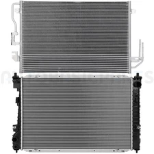Aluminum Radiator & AC Condenser Cooling Kit For 2008 Ford Escape 3.0L