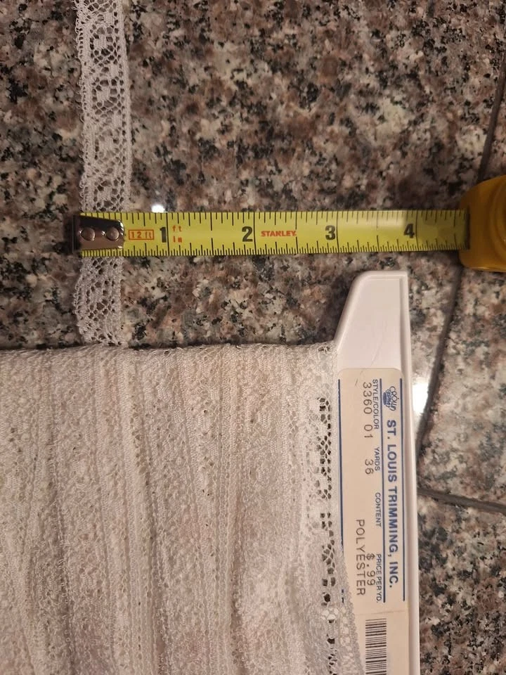 BONITO LOTE ADORNOS VINTAGE AÑOS 90 ST. LOUIS - ¡MUCHOS CORDONES DE ALGODÓN! 104 yardas totales! Foto 4 de 4