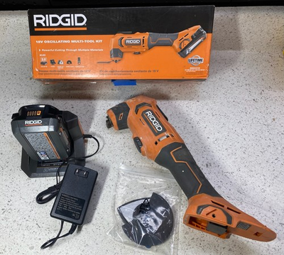 #ad Ridgid 18V Oscillating Multi Tool W 2 Ah Battery amp; Charger Model R86241K $65.00