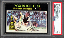 1971 Topps #5 Thurman Munson PSA 3 New York Yankees Rookie Baseball Card (8575)