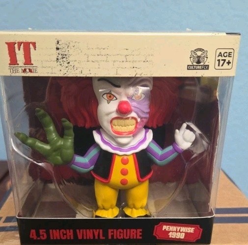 *ENVÍO GRATUITO* 4.5" 1990 PENNYWISE IT Figura Vinilo Tim Curry CultureFly Horror Icon