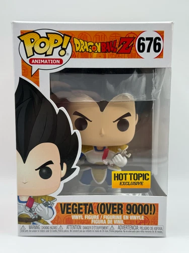 Funko Pop! - Dragon Ball Z - Vegeta (Over 9000!) #676 - Hot Topic Exclusive